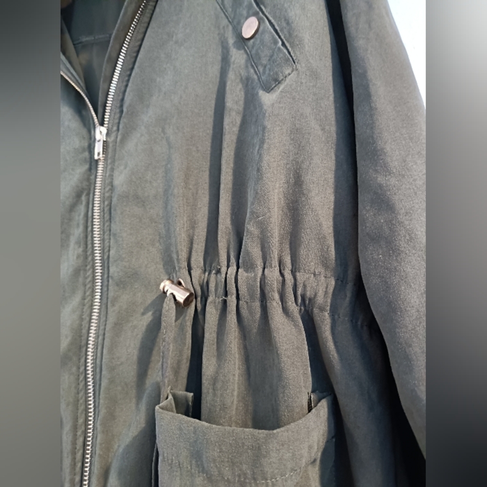 Sweet Wanderer Olive Hooded Jacket - Picture 2 of 4